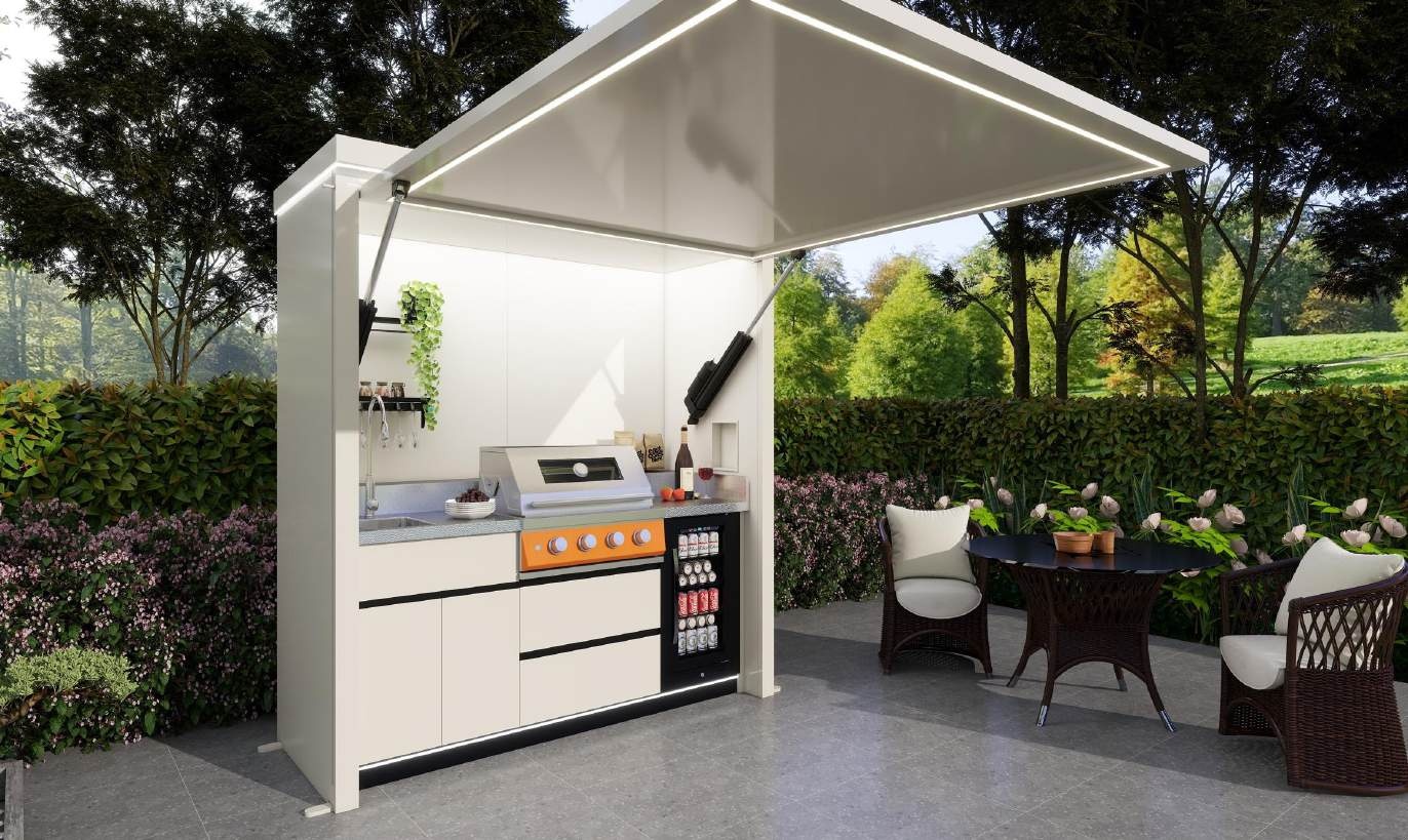 A-Mini BBQ Pod closed view